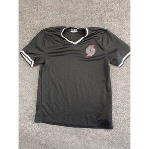 Ultra Game NBA Portland Trail Blazers Men's L Jersey V-Neck Mesh Short Sleeve